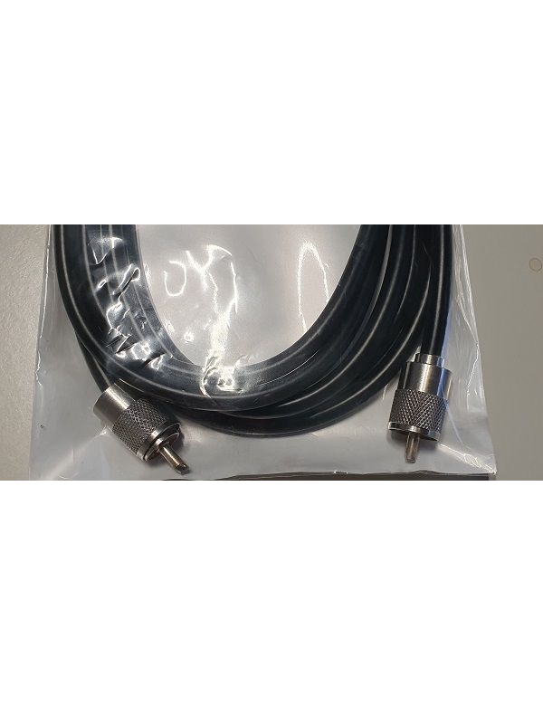 Coax kabel met 2 pl pluggen 3 meter